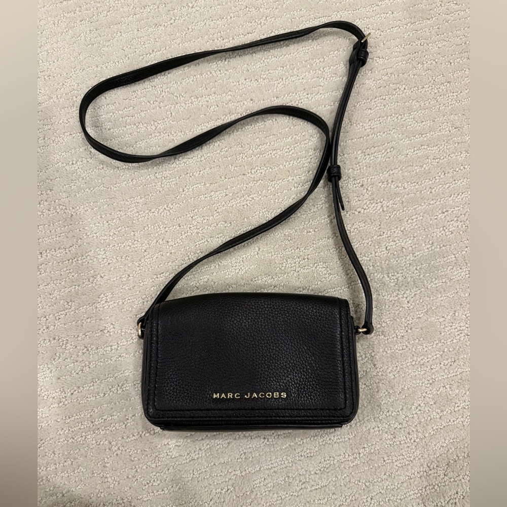 Marc Jacobs Groove Leather Mini Bag black pebbled leather $195